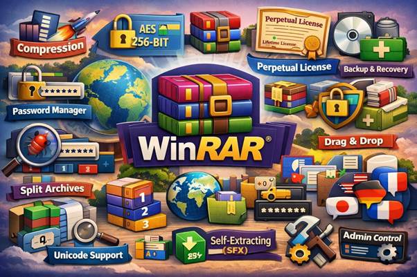 WinRAR Features Explained: Short Guide to Compression, Encryption & Backup Tools